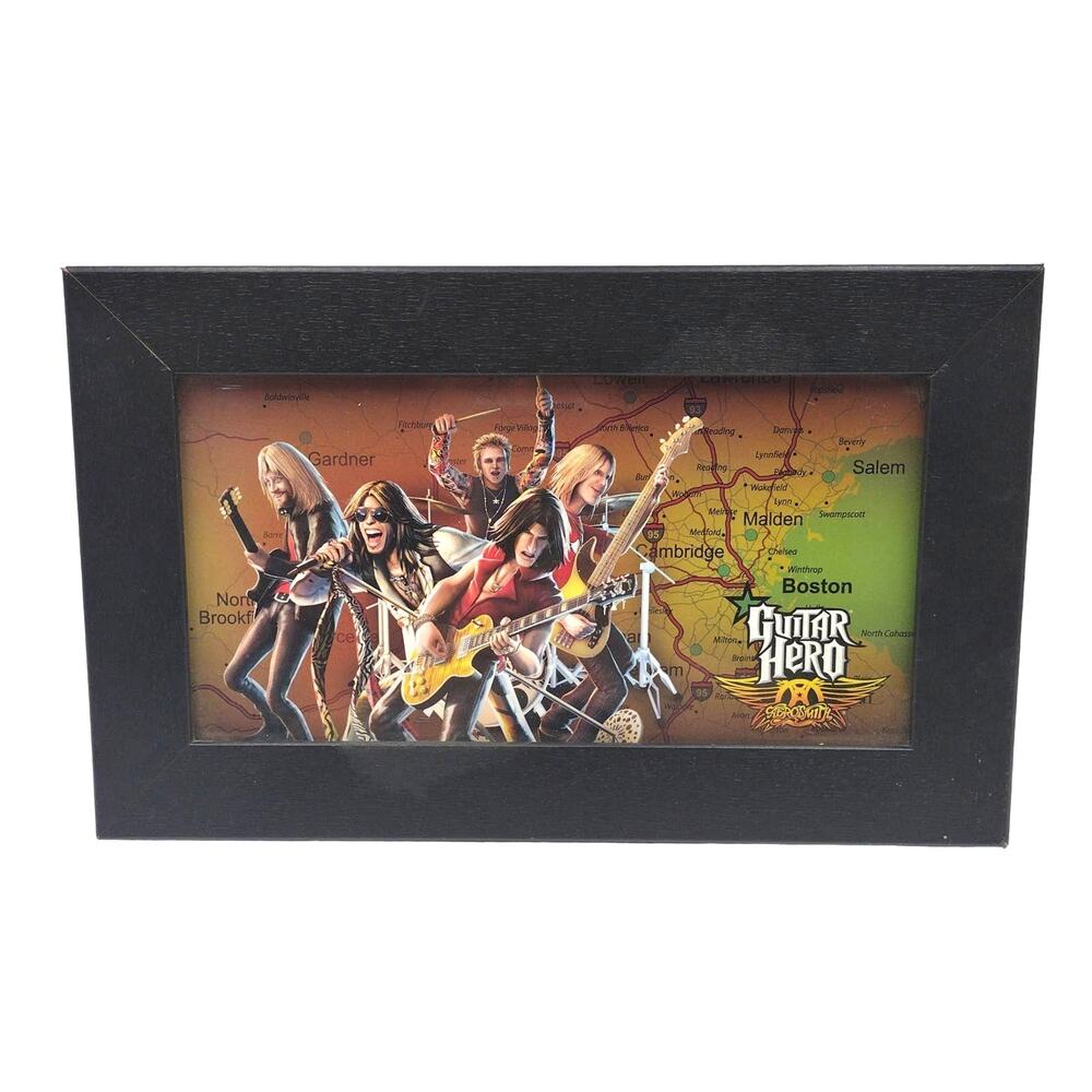 Guitar Hero Aerosmith Framed Art Photo Blockbuster Exclusive 2008 Lithograph